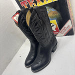 New Men's Black Texas Brand Cowboy Boots. M 610 8.5 8 1/2 D. 3-10