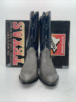 New Men’s Gray Texas Brand Cowboy Boots. 5502 10.5 10 1/2 D. 8-30