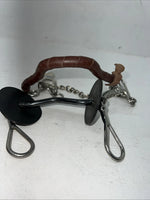 New Congress Leather Mullen Bit With Noseband #48004 U-16