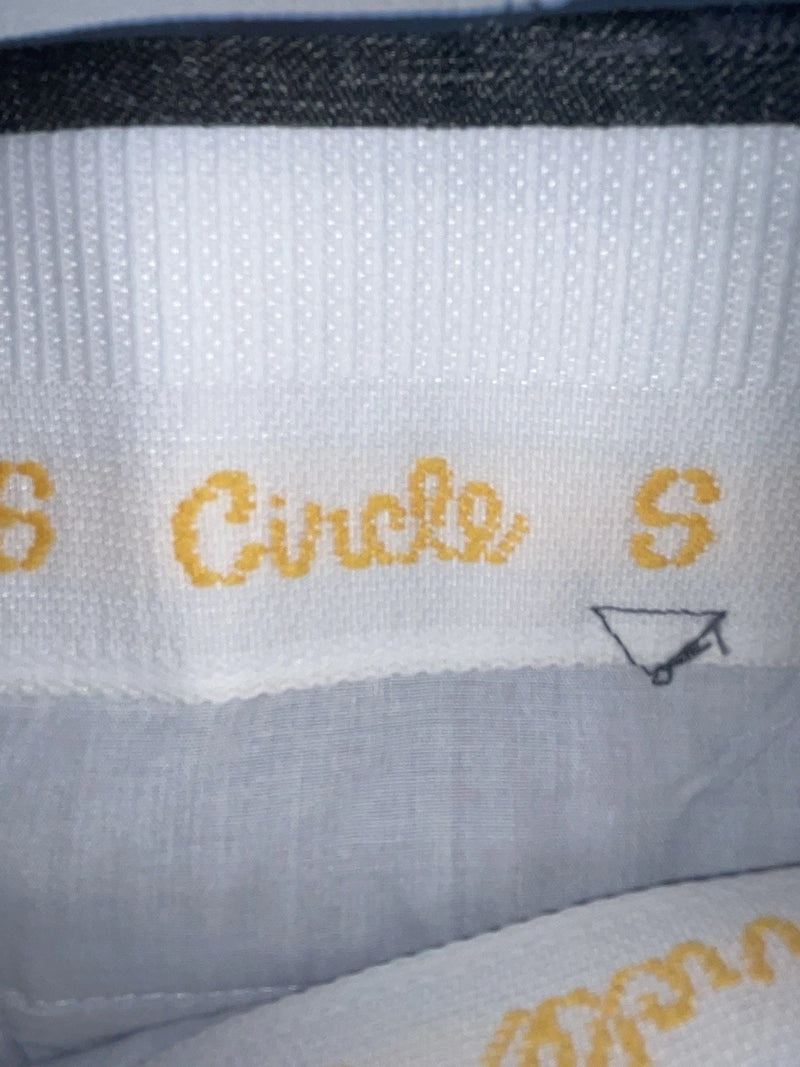 New Vintage Black Circle S Polyester Pants #CP4776 OO-14