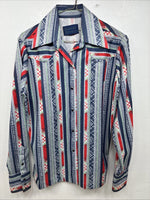New Women’s Panhandle Slim Multicolor Design Long Sleeve Pearl Snap 36 MM-89