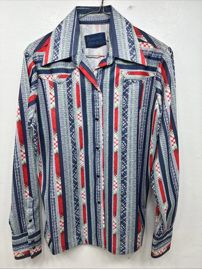 New Women’s Panhandle Slim Multicolor Design Long Sleeve Pearl Snap 36 MM-89