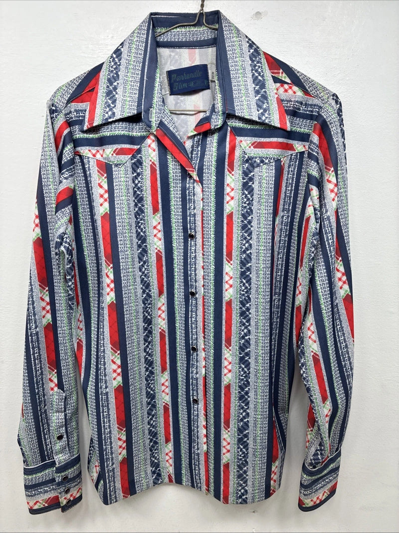 New Women’s Panhandle Slim Multicolor Design Long Sleeve Pearl Snap 36 MM-89