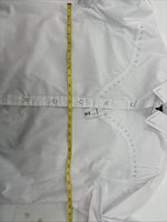New Women’s White Horse White Gem Long Sleeve Pearl Snap XL II-32