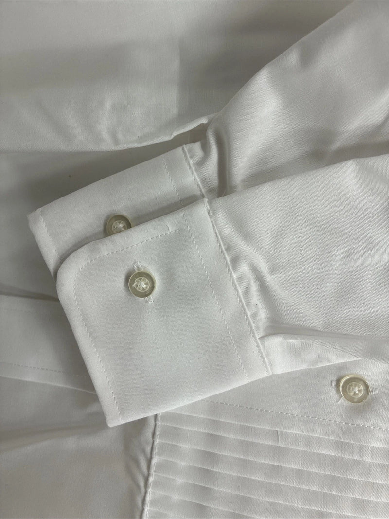 New Classix White Long Sleeve Button Up English Shirt 13-13.5 XS X-92