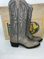 New Women’s Grey Texas Brand Cowboy Boots. 4602 6 M. 19-23