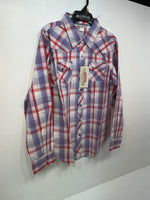 New Women’s Plaid Cumberland Outfitters Long Sleeve Button Up Shirt M 3B-37