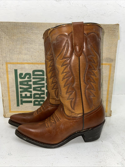 New Women’s Brown Texas Brand Cowboy Boots. L 4422 6.5 6 1/2 M. 18-4