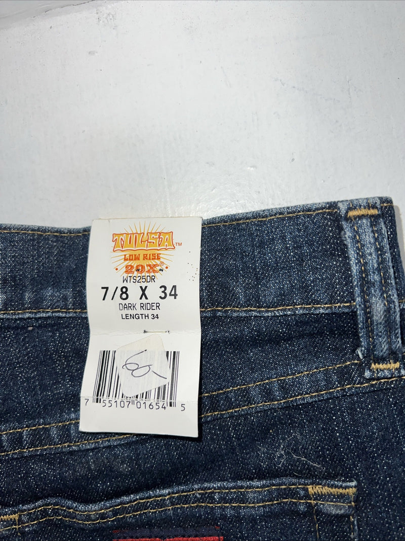 New Women’s Twenty X Dark Rider Low Rise Denim Jeans. 7/8x34 M-4