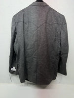New Men’s Circle S Gray Suit Jacket 56L #24244 CC-604