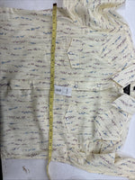 New Women’s White Horse Yellow Floral Long Sleeve Pearl Snap Medium YY-126