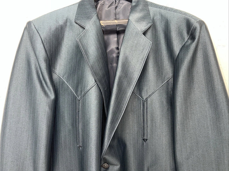 New Men’s Mesquite Blue Suit Jacket 54R #6103 Y-606