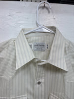 New Men’s California RanchWear Yellow Stripe Long Sleeve Pearl Snap Large M-31