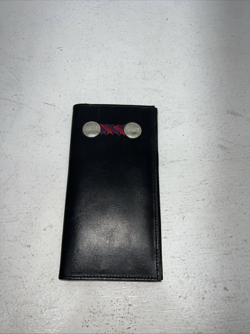 New Tex Tan Black Leather Men’s Wallet P-504