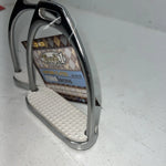 New Tough 1 Chrome Plated Iron 4 1/2” English Stirrups #24-3016 D-503