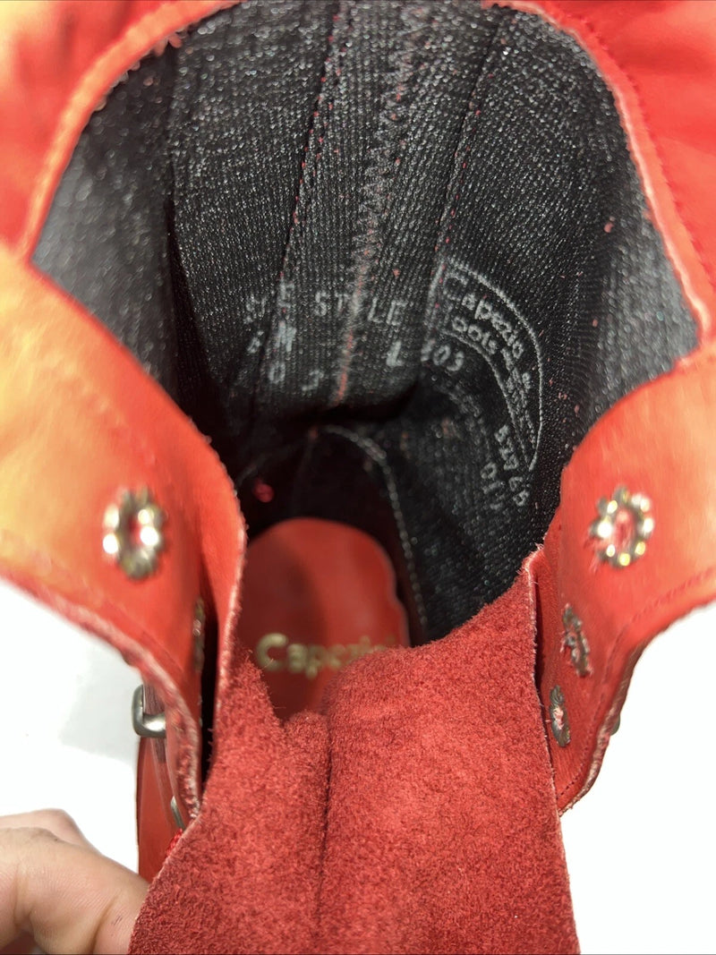 New Women’s Red Capezio Lace Uo Cowboy Boots. L503 6 M. 19-10