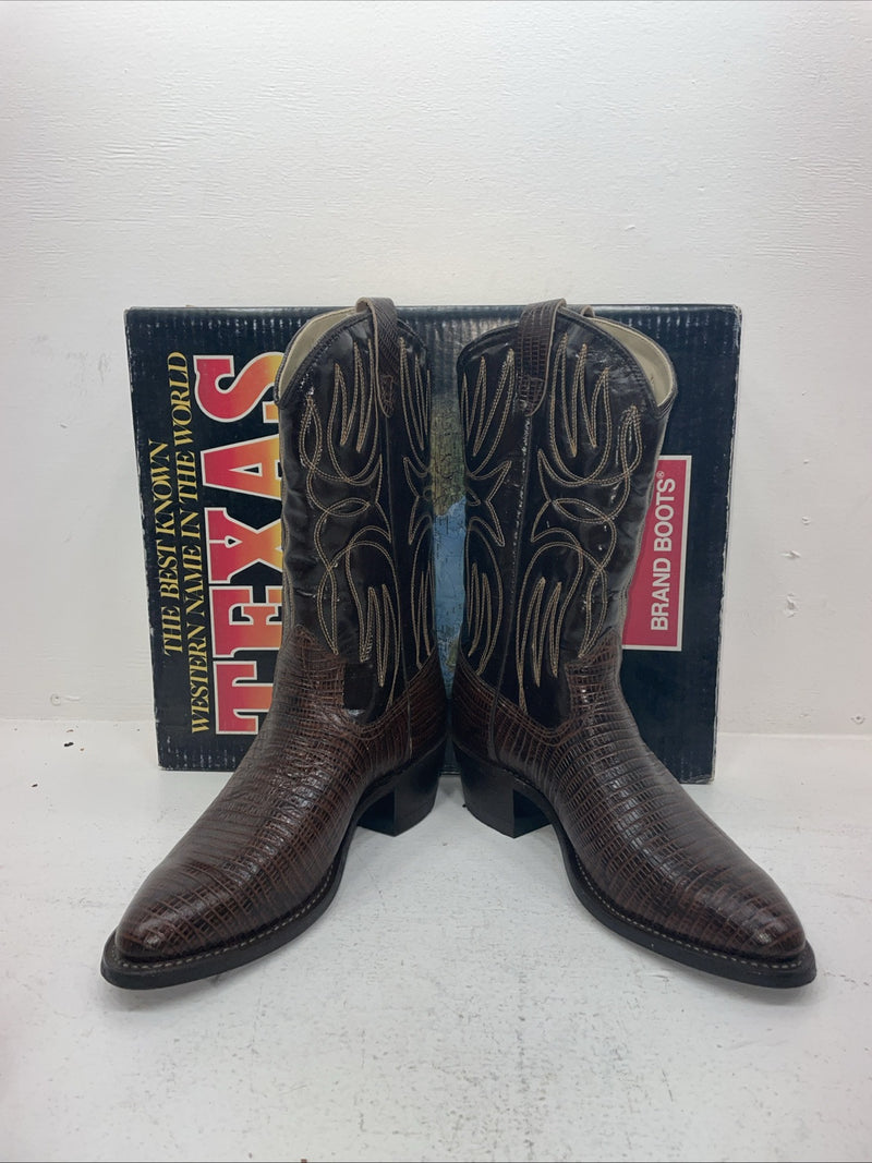 New Men’s Brown Texas Brand Cowboy Boots. 5513 10 D. 6-72