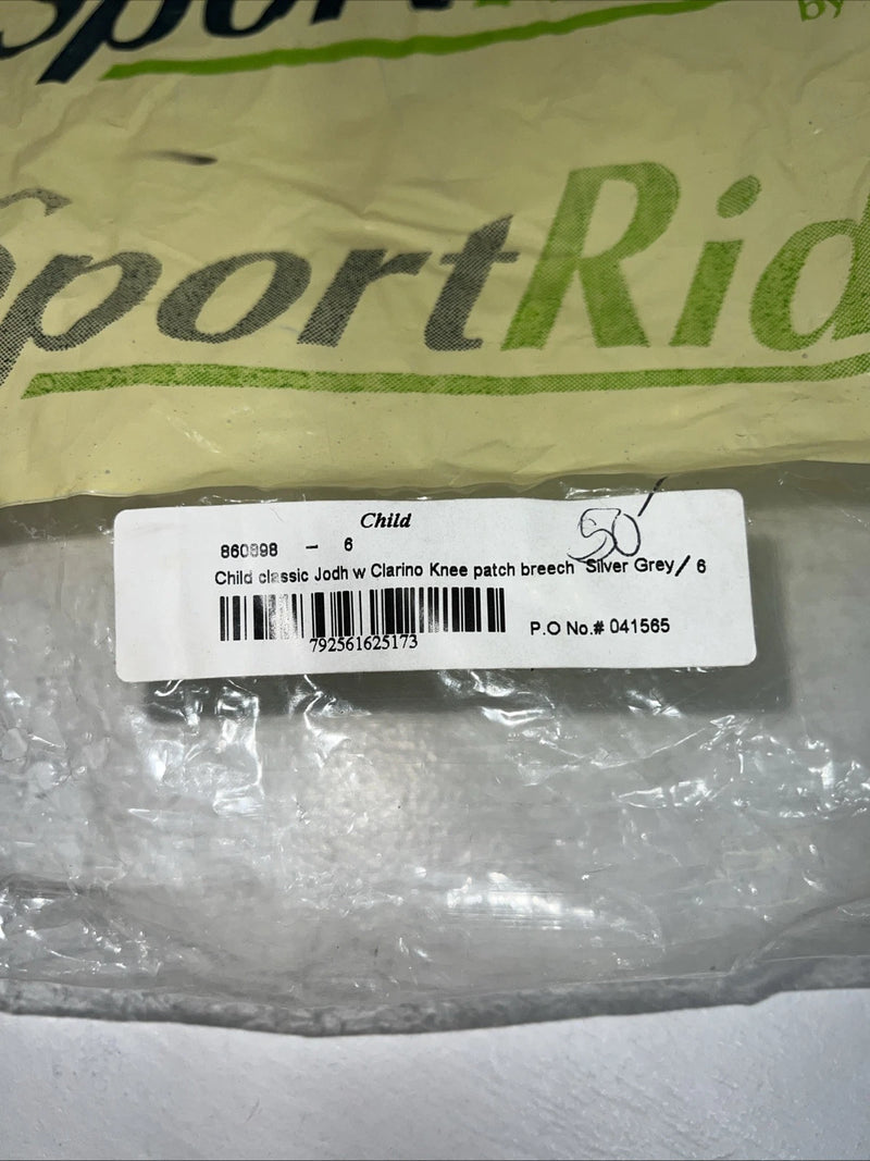 New Children’s Sport Riders Tan Classic Knee Patch English Breeches. 6 C-42