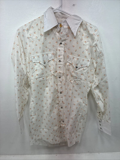 New Women’s Dickson Jenkins Floral Long Sleeve Pearl Snap 15 Large LL-88