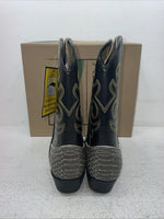 New Men’s Black Snake Skin Smoky Mountain Cowboy Boots. 1042 J Y 7. 1-59
