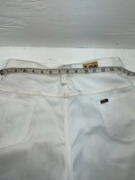 New Vintage White Lee Polyester Pants #2610810 VV-32
