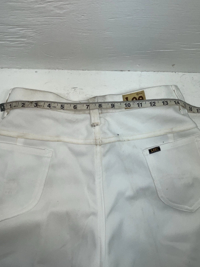 New Vintage White Lee Polyester Pants #2610810 VV-32