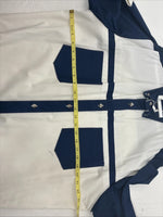 New Men’s Cowboy Threads Blue White Long Sleeve Button Up Shirt Large V-79
