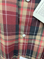 New Men’s ELY Cattleman Red Yellow Flannel Long Sleeve Pearl Snap 4XL E-97