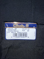 New Vintage Black Circle S Polyester Pants #CP4793 SS-18