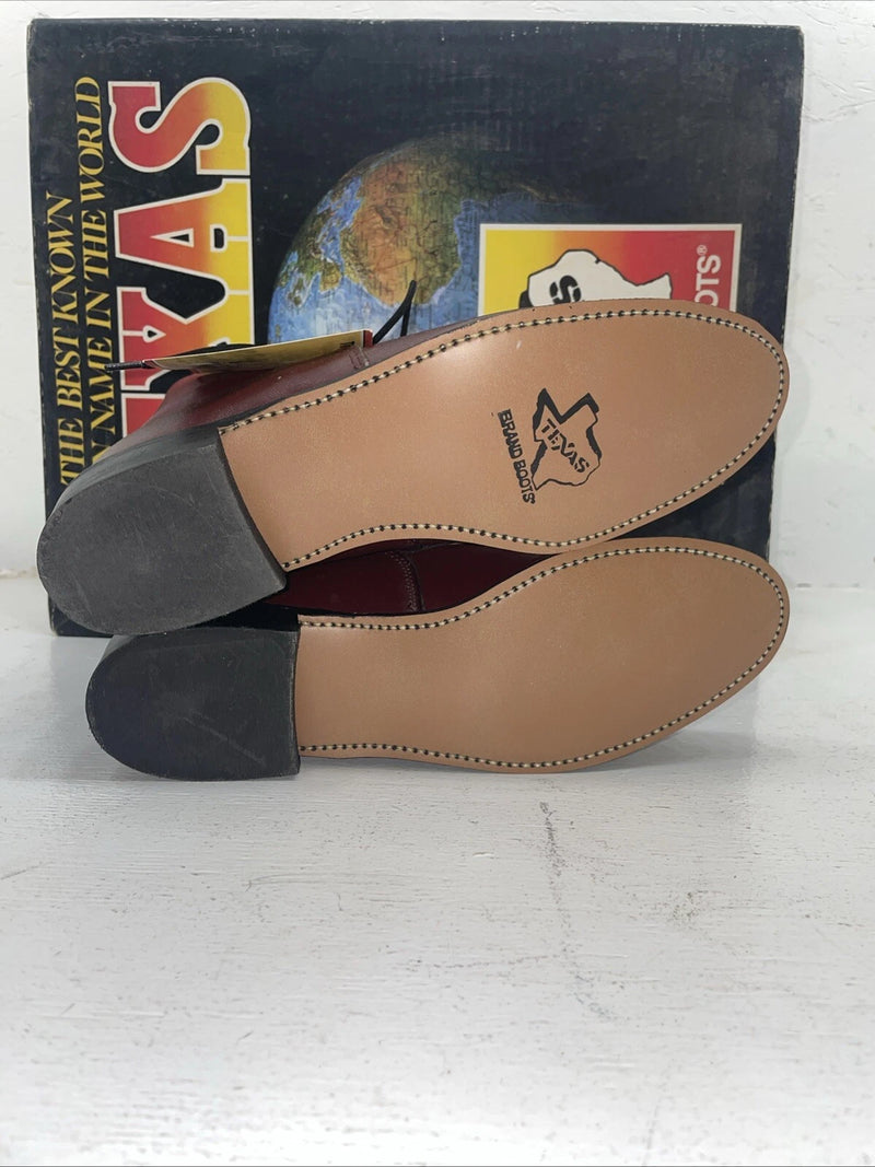 New Women’s Red Texas Brand Lace Up Cowboy Boots. 4493 7 M. 18-35