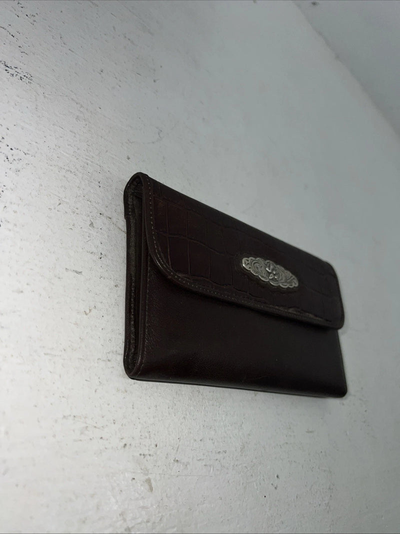 New M&F Brown Leather Women’s Wallet #0638802 P-506