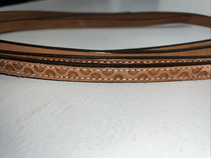 New Tough 1 Pony Leather 5/8”  Browband Headstall With Split Reins #42-880P U-23