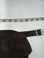 New Equi-grip Brown Show Chaps With Fringe Adjustable Waist 38” L-37