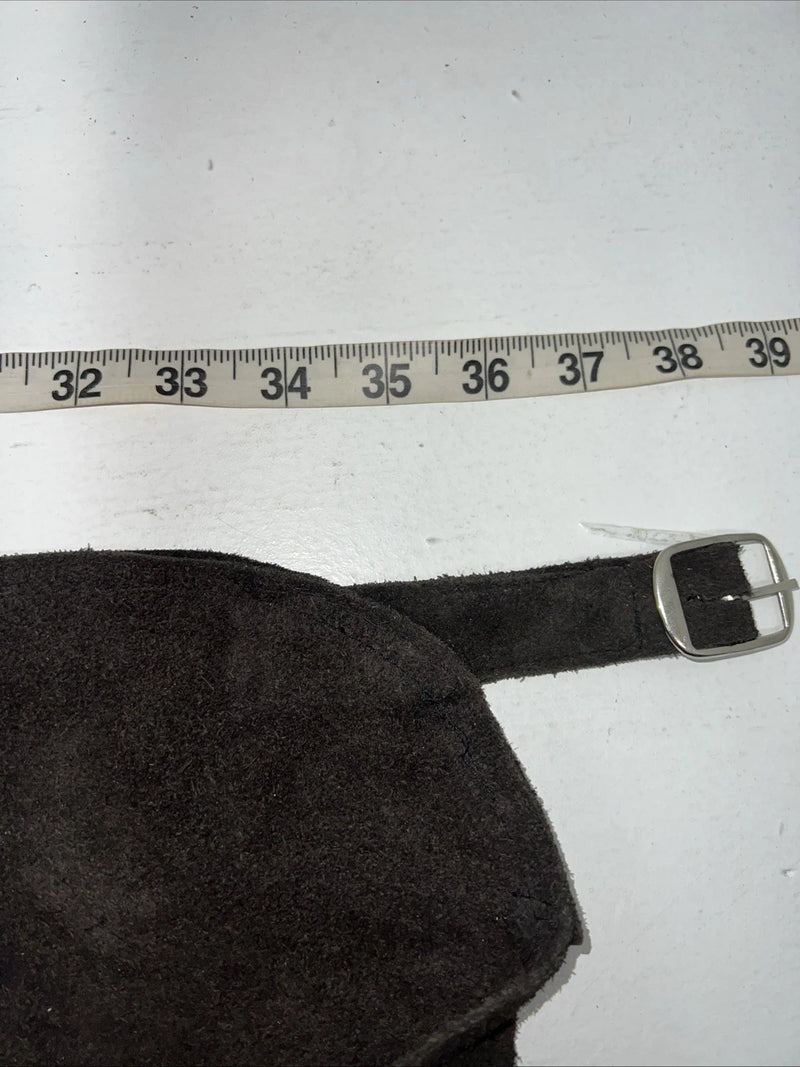 New Equi-grip Brown Show Chaps With Fringe Adjustable Waist 38” L-37