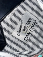 New Men’s Champion Western Striped Long Sleeve Pearl Snap 15.5 X 34 Medium B-94