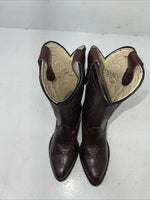 New Children’s Brown Texas Cowboy Boots. 9 D 24-40