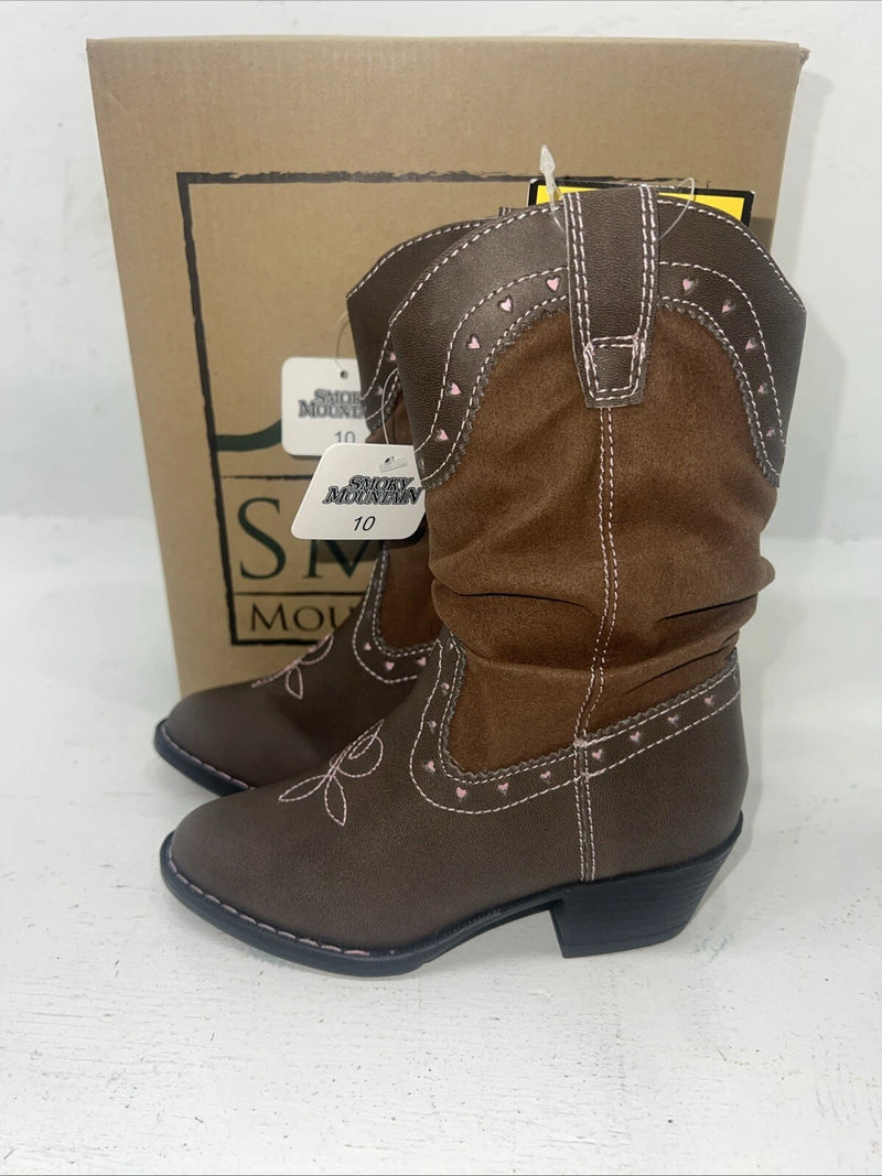 New Children’s Brown Smoky Mountain Cowboy Boots. 1122C 10. 24-29