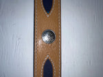 New Brown Genuine Leather Wrangler Color Stripes 34” Belt #621015 JJ-10