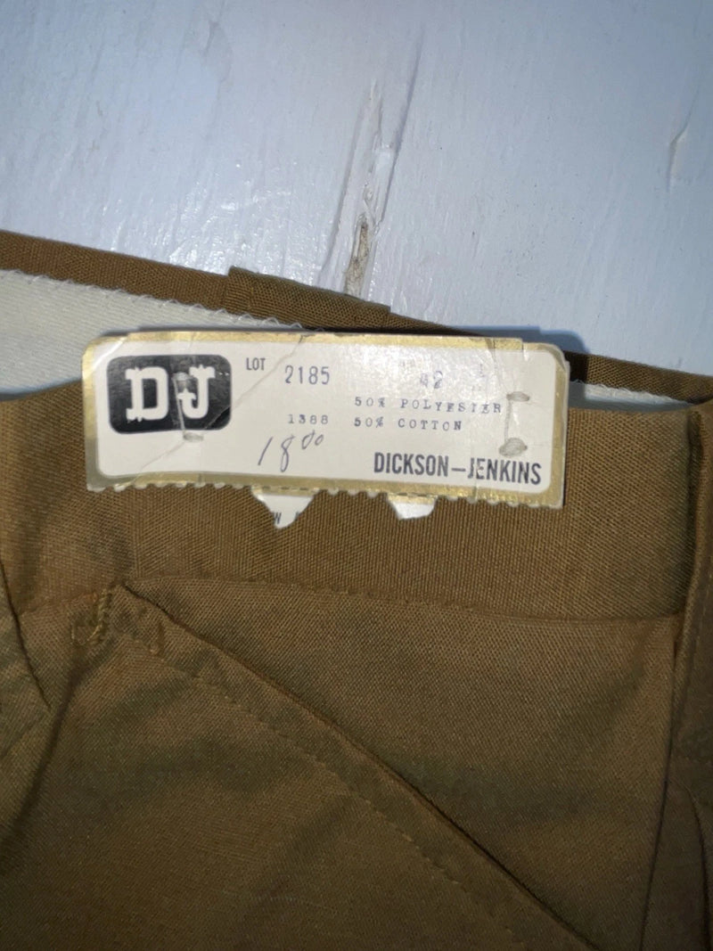 New Vintage Brown Dickson Jenkins Polyester Pants #2185 NN-165