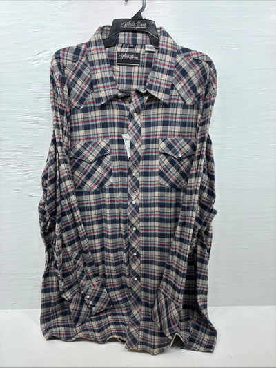 New Men’s White Horse Multiple Color Long Sleeve Pearl Snap 3XL E-62