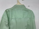 New Kids Mustang Green Long Sleeve Button Up English Shirt Size 12 YY-21