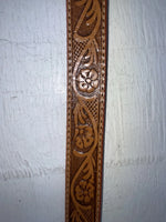New Brown Genuine Leather Western Express Tooled 28” Belt NN-1