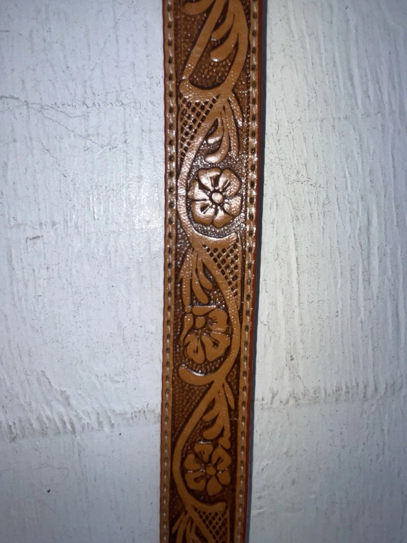 New Brown Genuine Leather Western Express Tooled 28” Belt NN-1