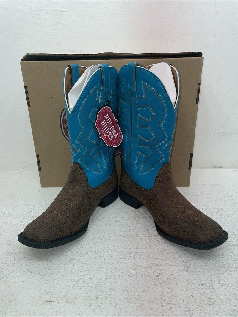 New Youth Blue Nocona Cowboy Boots. N K 5050 4.5 4 1/2 D. 2-93