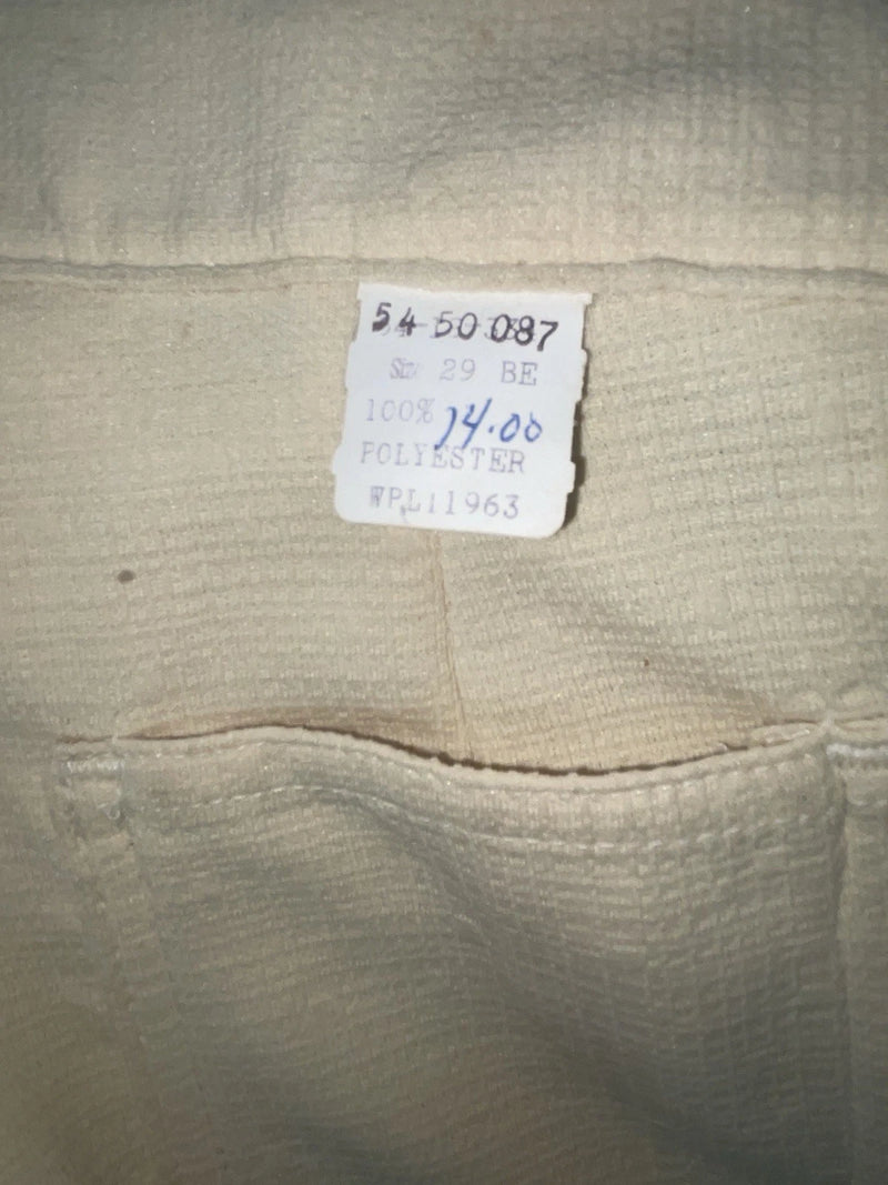 New Vintage Yellow Polyester Pants #5450087 3A-24