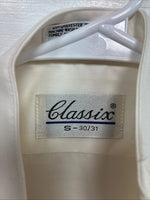 New Classix Yellow Long Sleeve Button up English Short Small X-88