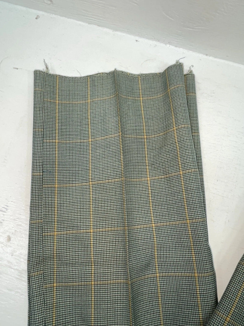 New Vintage Green Checkered Dickson Jenkins Polyester Pants #2213 ZZ-32
