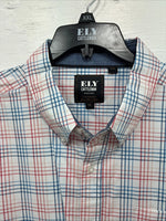New Men’s ELY Cattleman Multiple Color Stripe Long Sleeve Button Up 2XL H-41