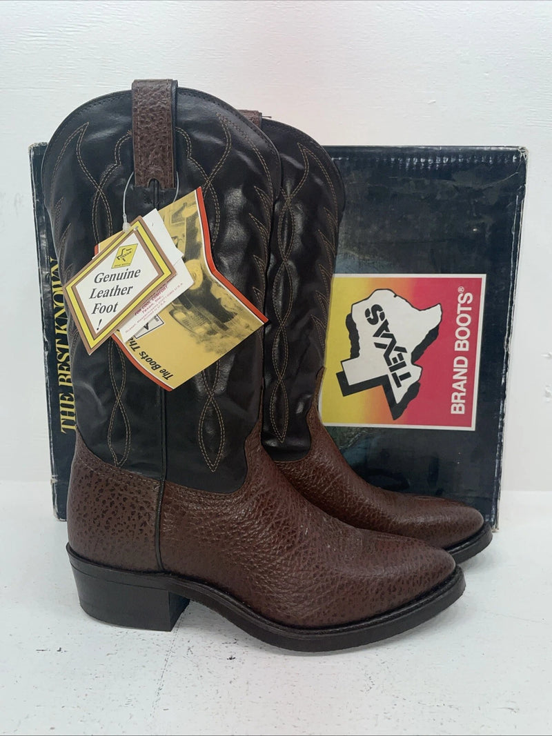 New Women’s Brown Texas Brand Cowboy Boots. 251527446 8.5 8 1/2 M. 16-119