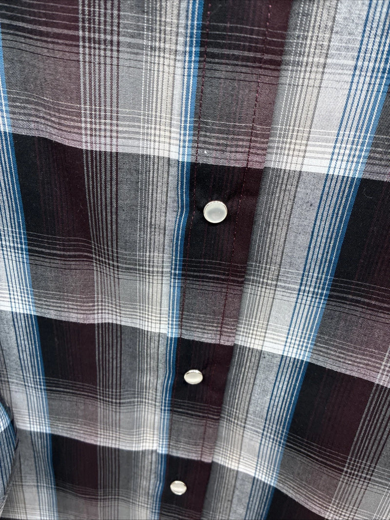 New Men’s ELY Cattleman Multiple Color Flannel Long Sleeve Pearl Snap 4XL E-83